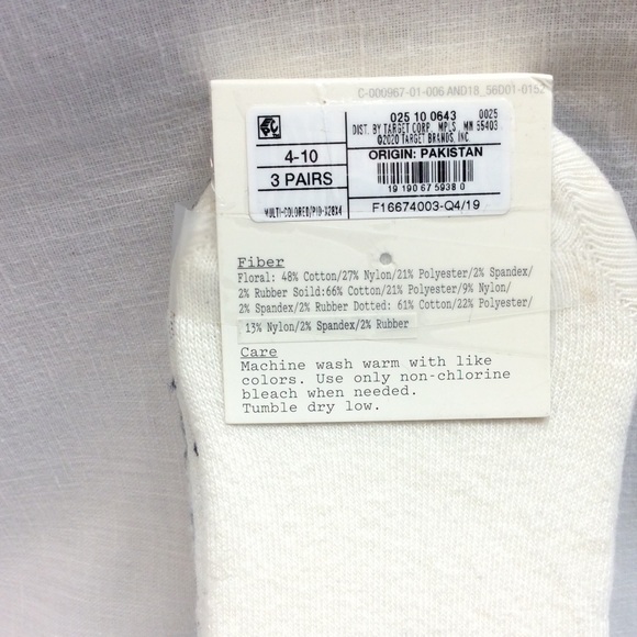 A NEW DAY WOMEN’S LINERS SOCKS HEEL GRIPS 3 PAIRS. - Picture 4 of 6